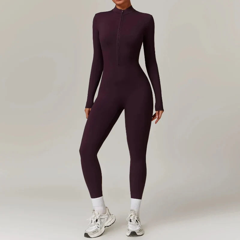 Zip Front Training Jumpsuit